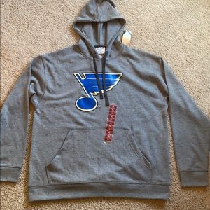 Hooded sweatshirt with Saint Louis blues logo